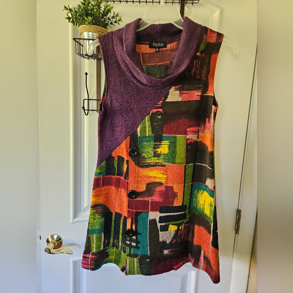 Papillon Above-the-knee Sweater Dress (Size M) - Picture 2 of 9